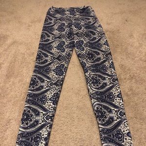 Liquido Leggings XS Blue Paisley
